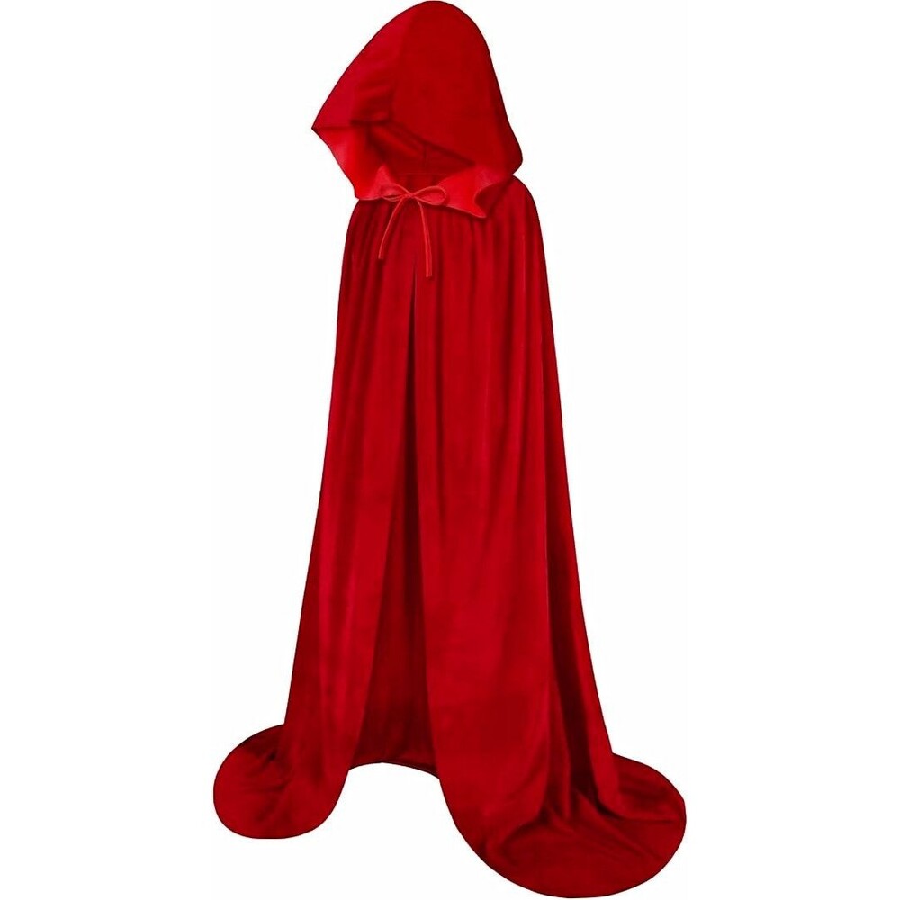 Little Red Riding Hood Theme Women’s Red Hooded Cloak Cape Costume